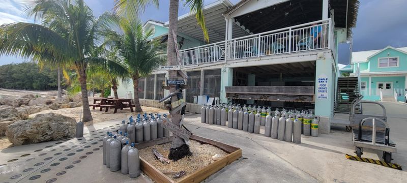 Dive tanks in Grand Cayman