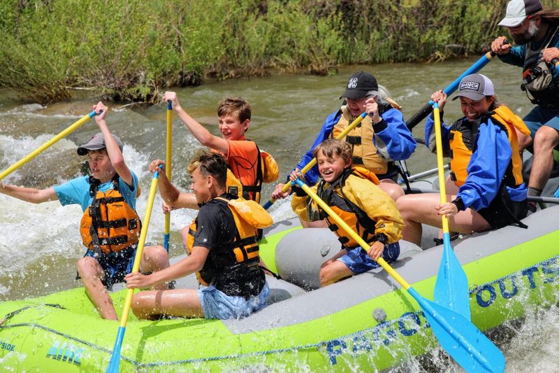 group of people on a rafting trip with Pagosa Outside