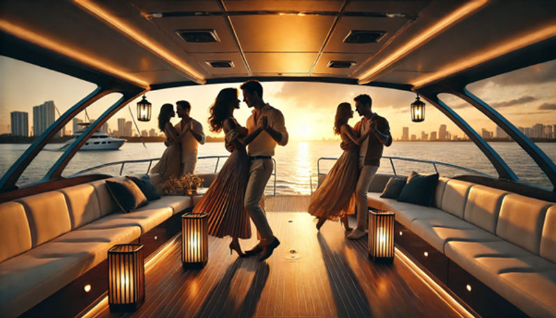 romantic couple dance