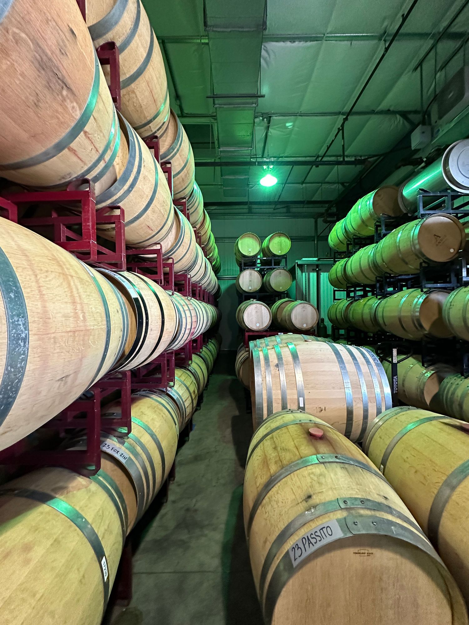 wine barrels