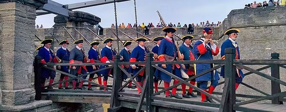 Spanish soldiers at Castillo de San Marcos, St Augustine Florida