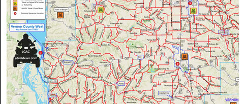 Vernon County ATV Trail map