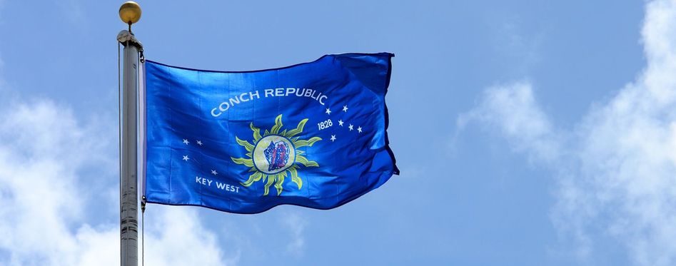 Conch Republic Flag In Key West