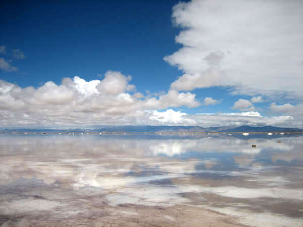 reflective salt lake
