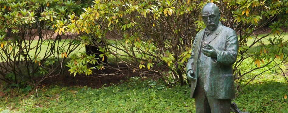 John McLaren Memorial Statue in Rhododendron Dell in Golden Gate Park, San Francisco, California - Photo by William Warby