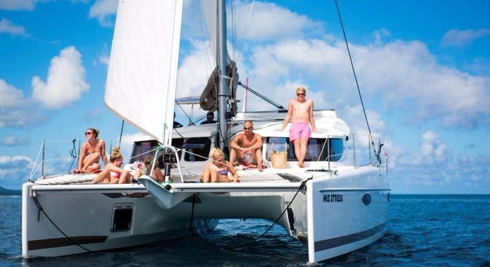 catamaran in north of mauritius