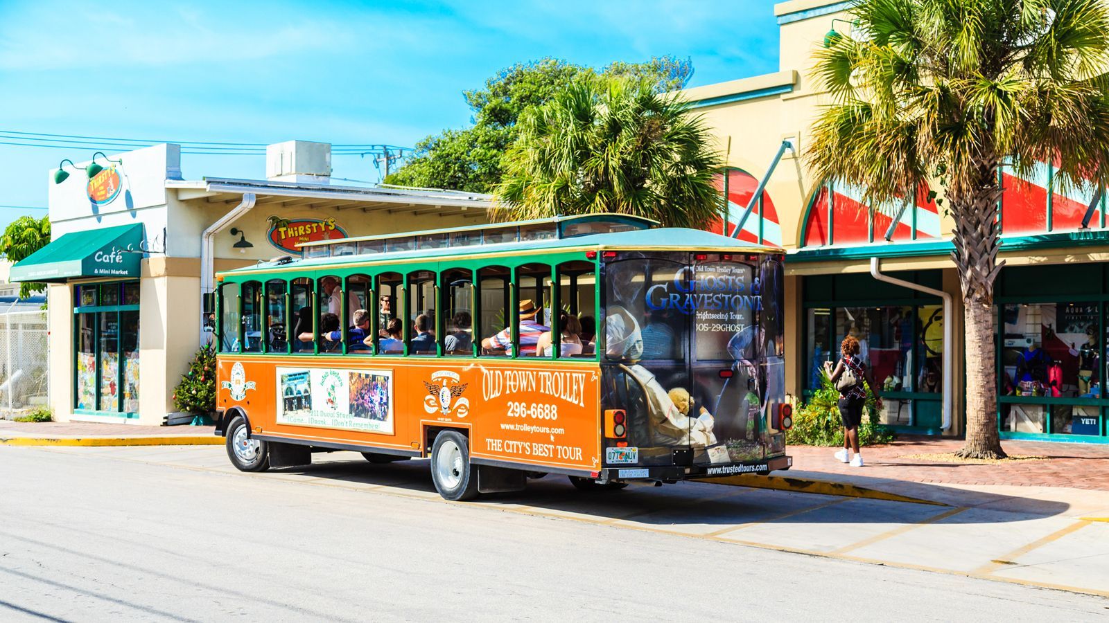 Old Town Trolley In Key West