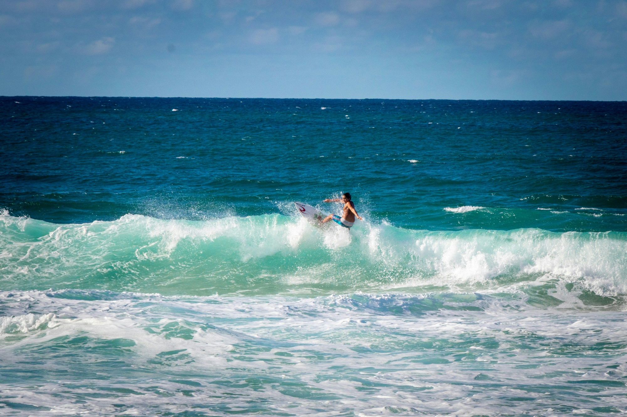 Surfing In Haleiwa on the Northshore Of Oahu