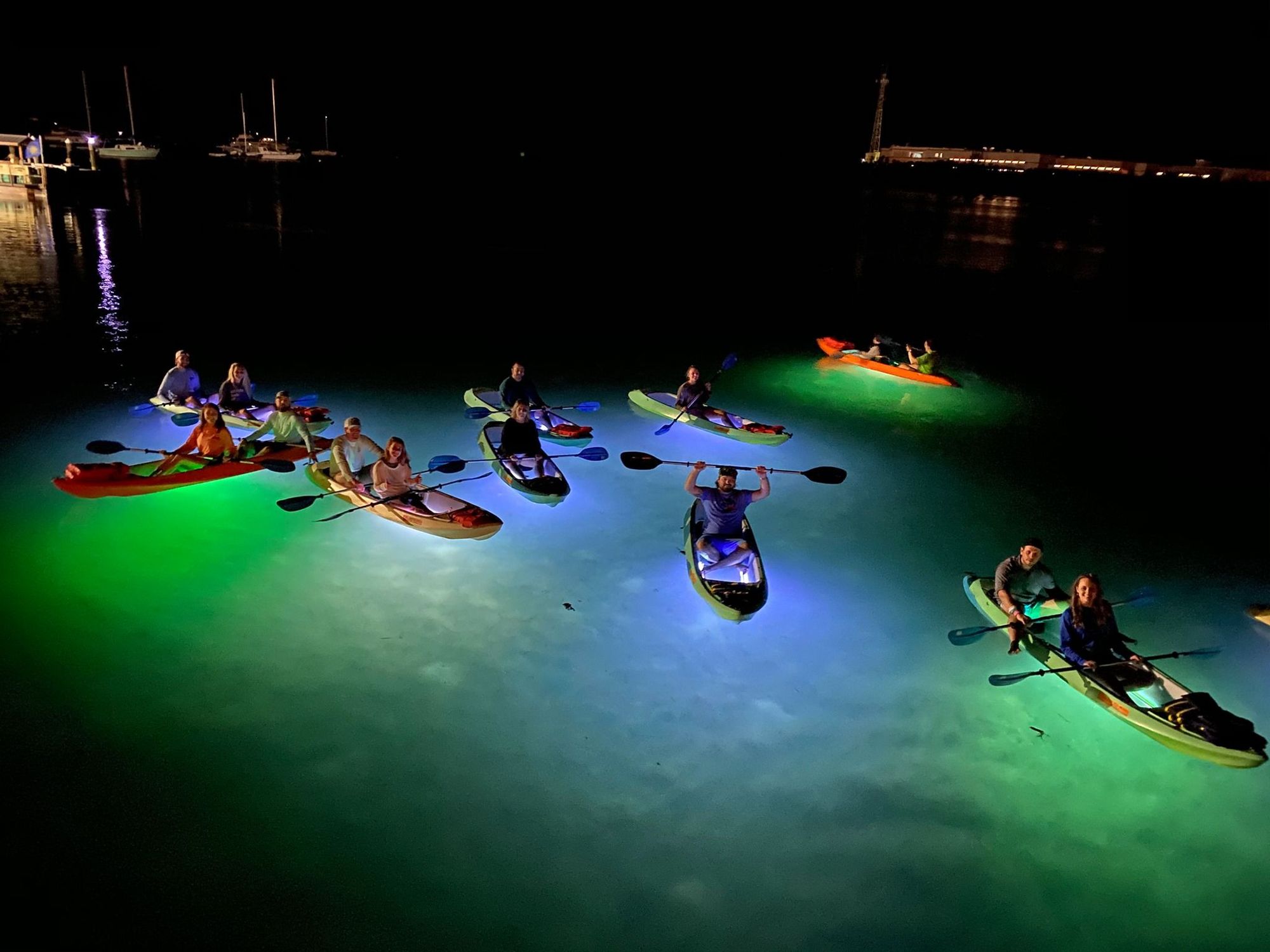 Animal Lovers In The Florida Keys On A Night Kayaking Tour