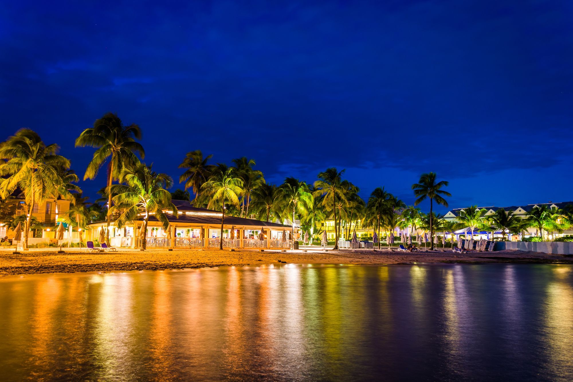 South Beach At Night In Key West