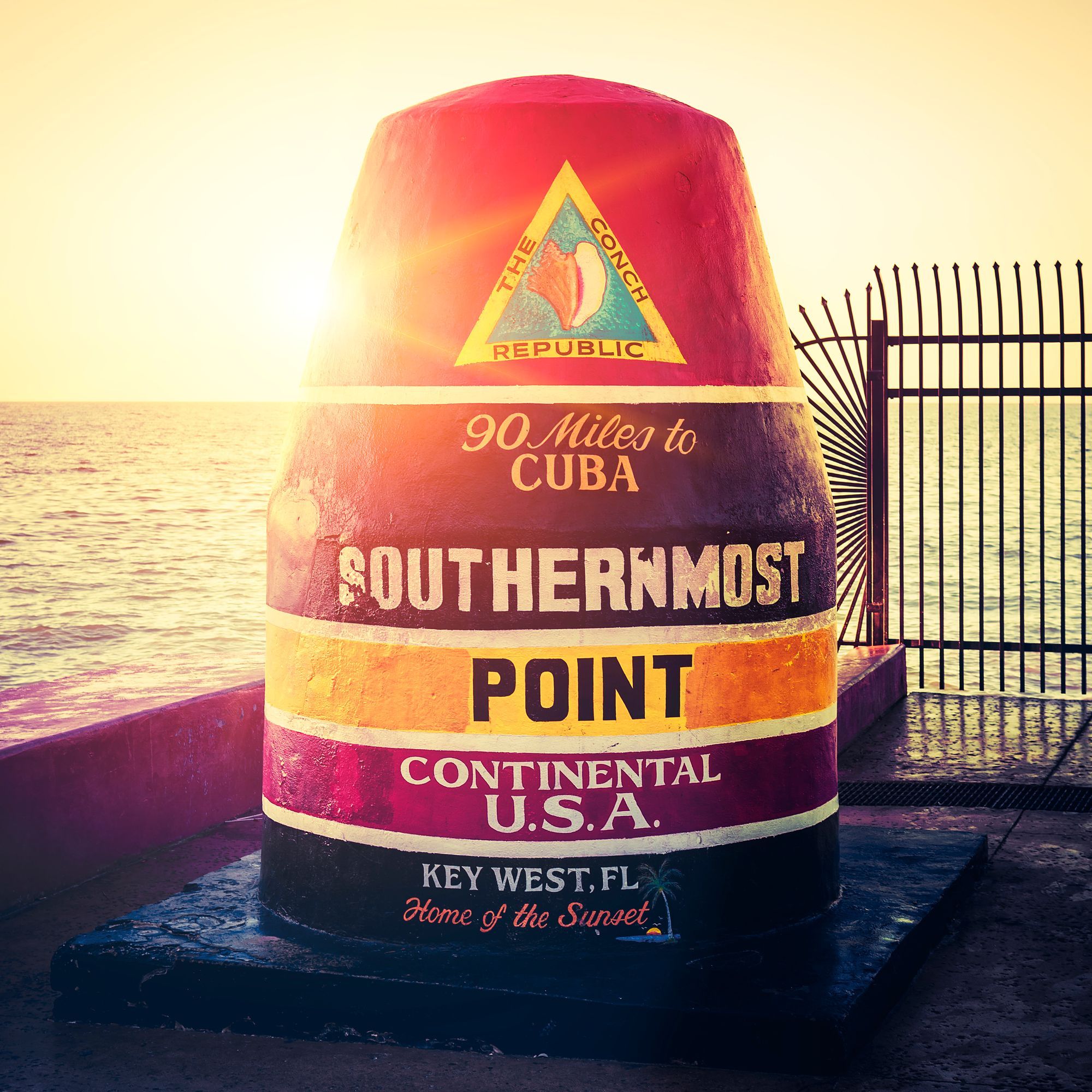 Sunset In Key West - Southernmost Point