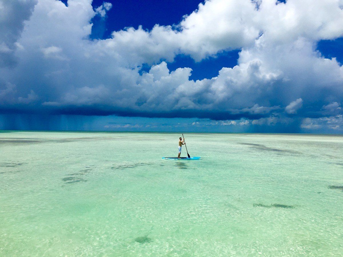 Paddleboarding Around Snipe Keys 