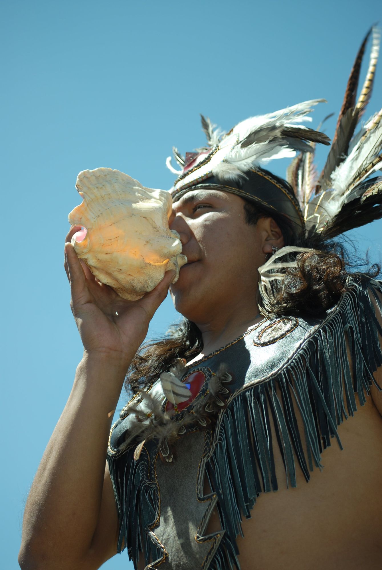 Conch Shell Blowing Contest In Key West 