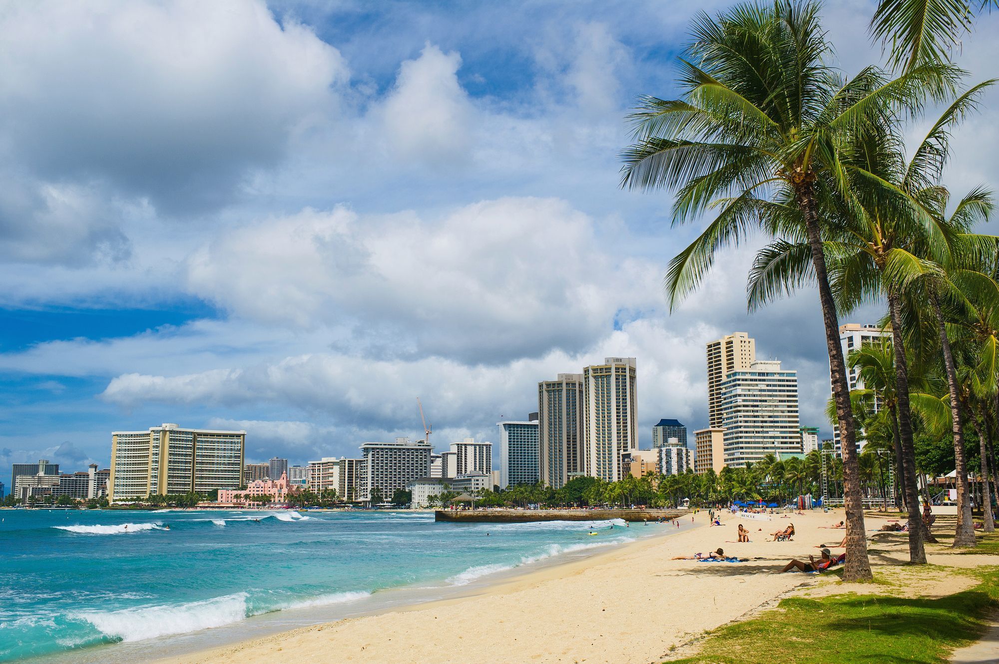 Take A Stroll On The Sands Of Waikiki Beach