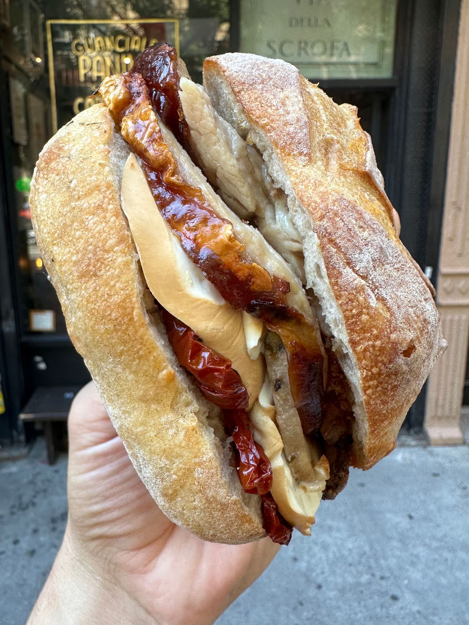 Via Della Scrofa porchetta sandwich