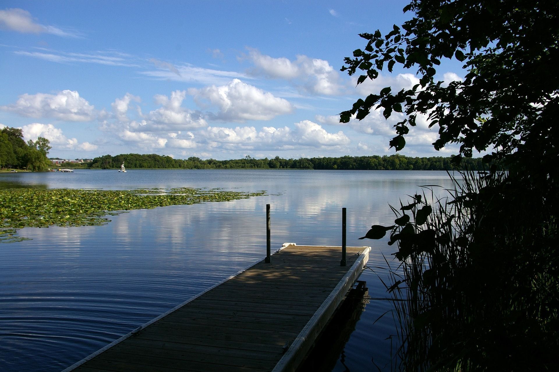 Lake In Minnesota Near River Towns: Red Wing And Lake City