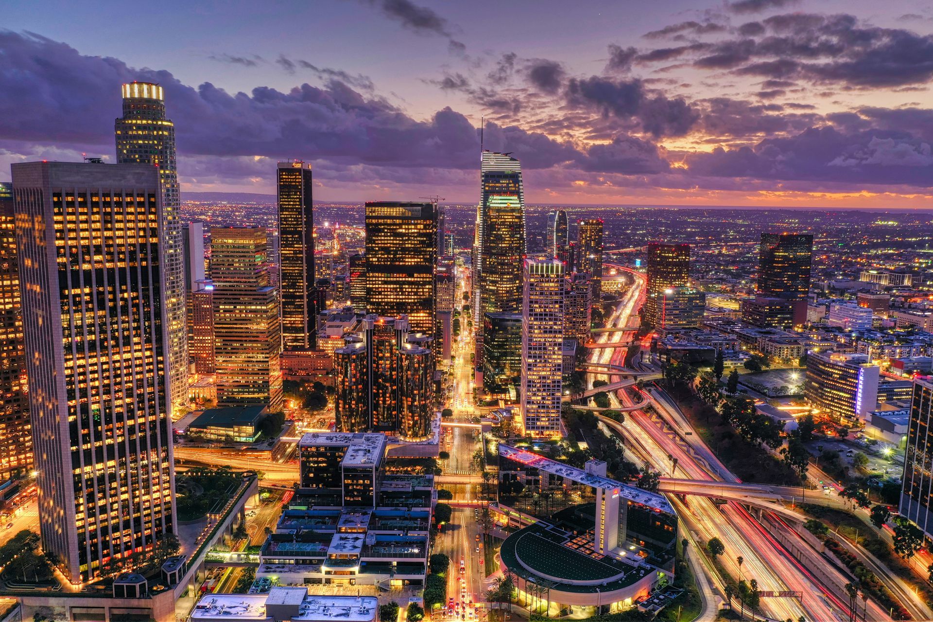 Los Angeles - City Life At Night