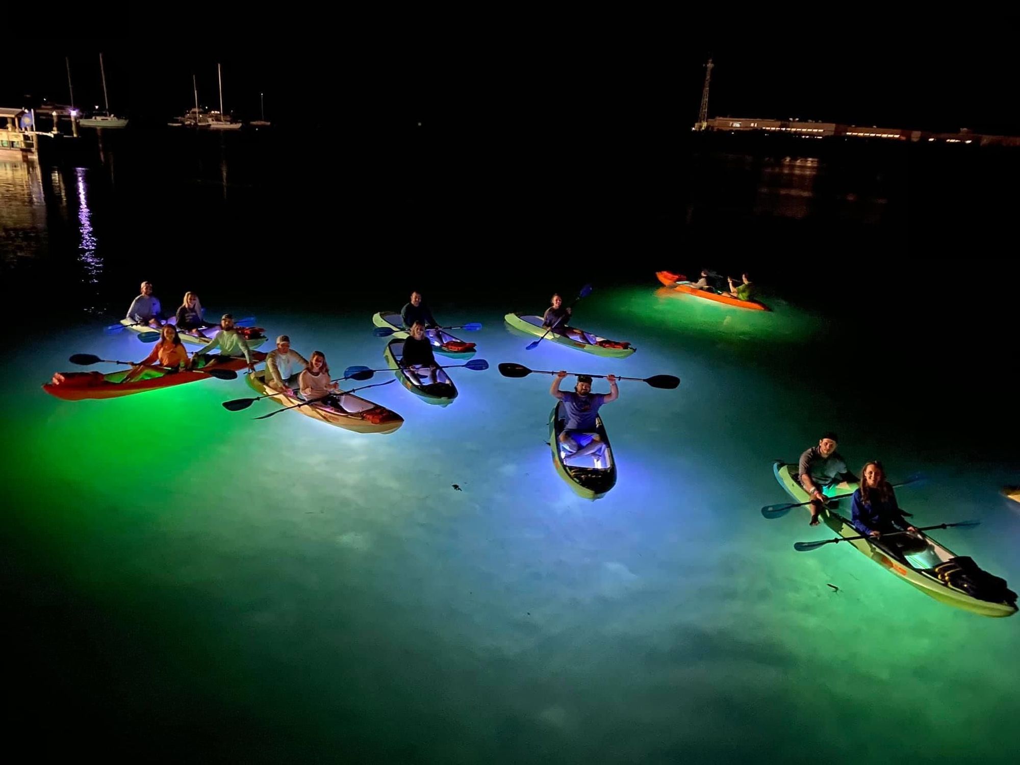 Night Kayak Tour For A Key West Birthday Party