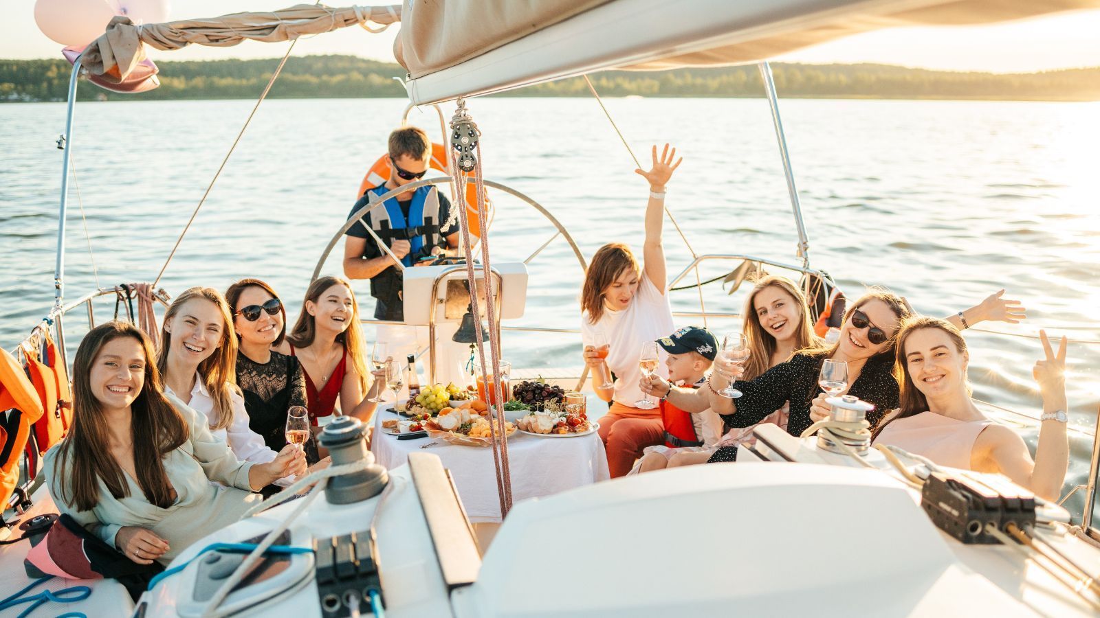 Fourth Of July Celebration On A Party Boat