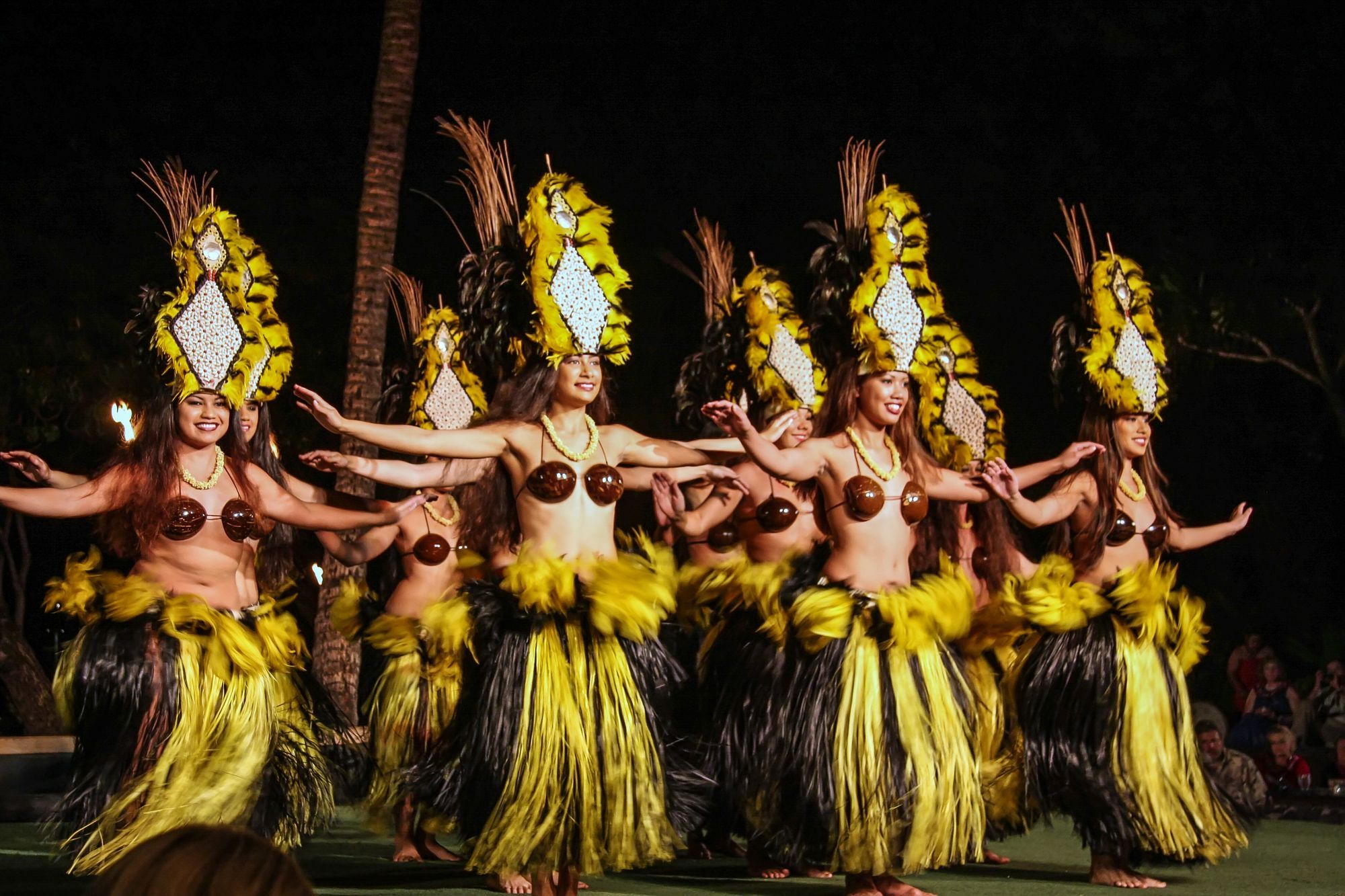 Hula Dancers At Makahiki Festival In Hawaii