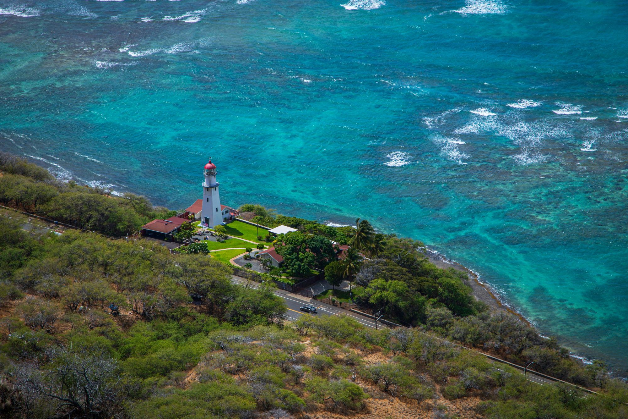 Legendary Diamond Head Lookout On The Eastern Edge Of Waikiki’s Coastline