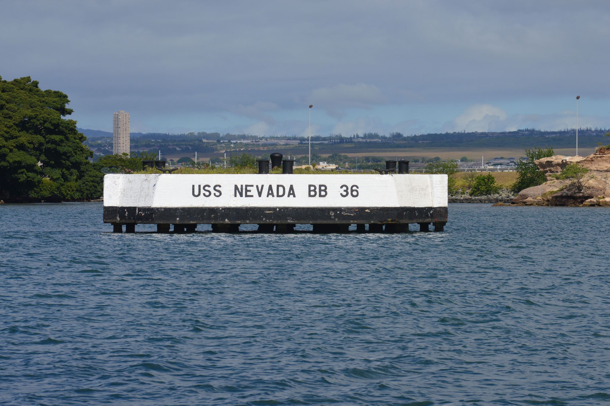 Battleship Row On The Southern Side Of Ford Island