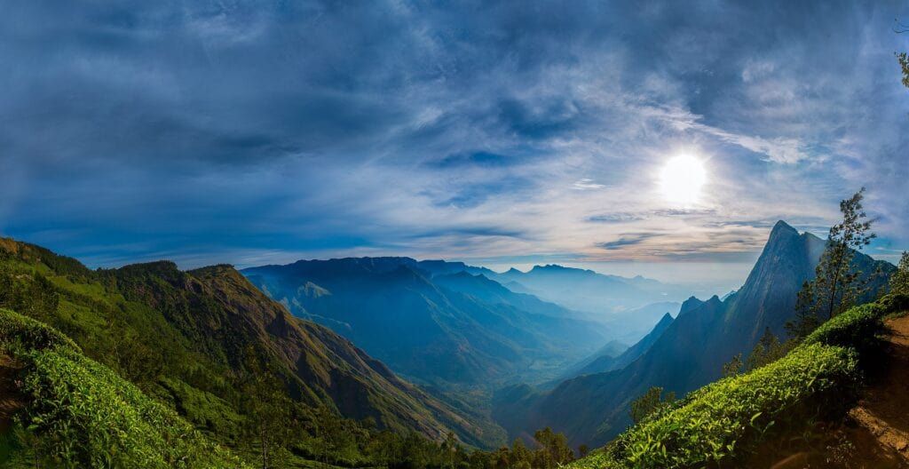 Sunrise at the highest Tea Estate in the world