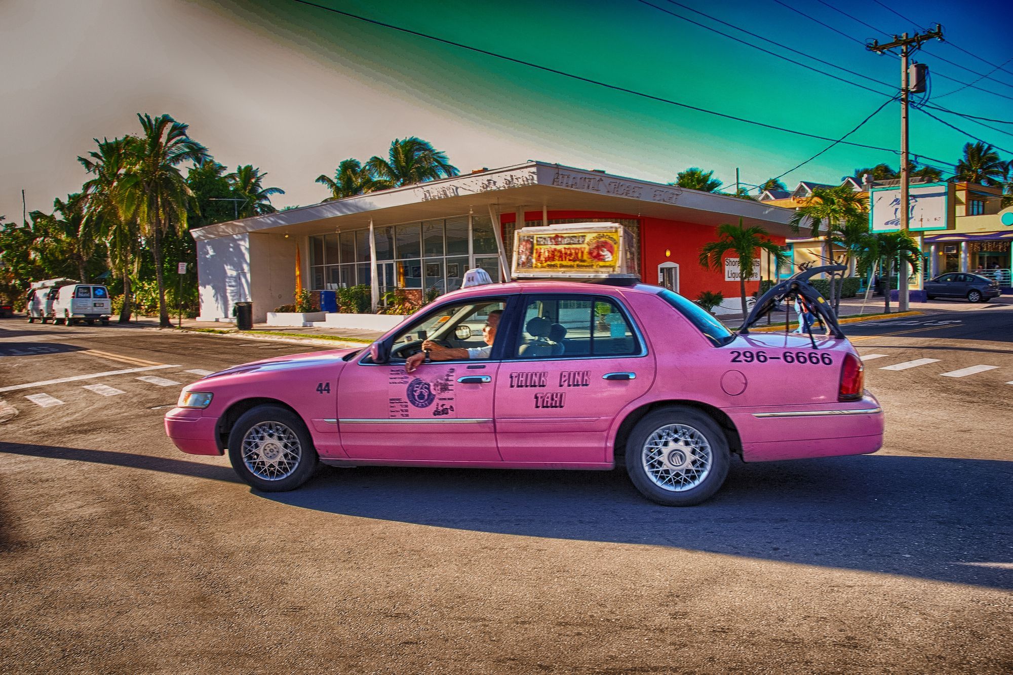 Pink Taxi In Key West