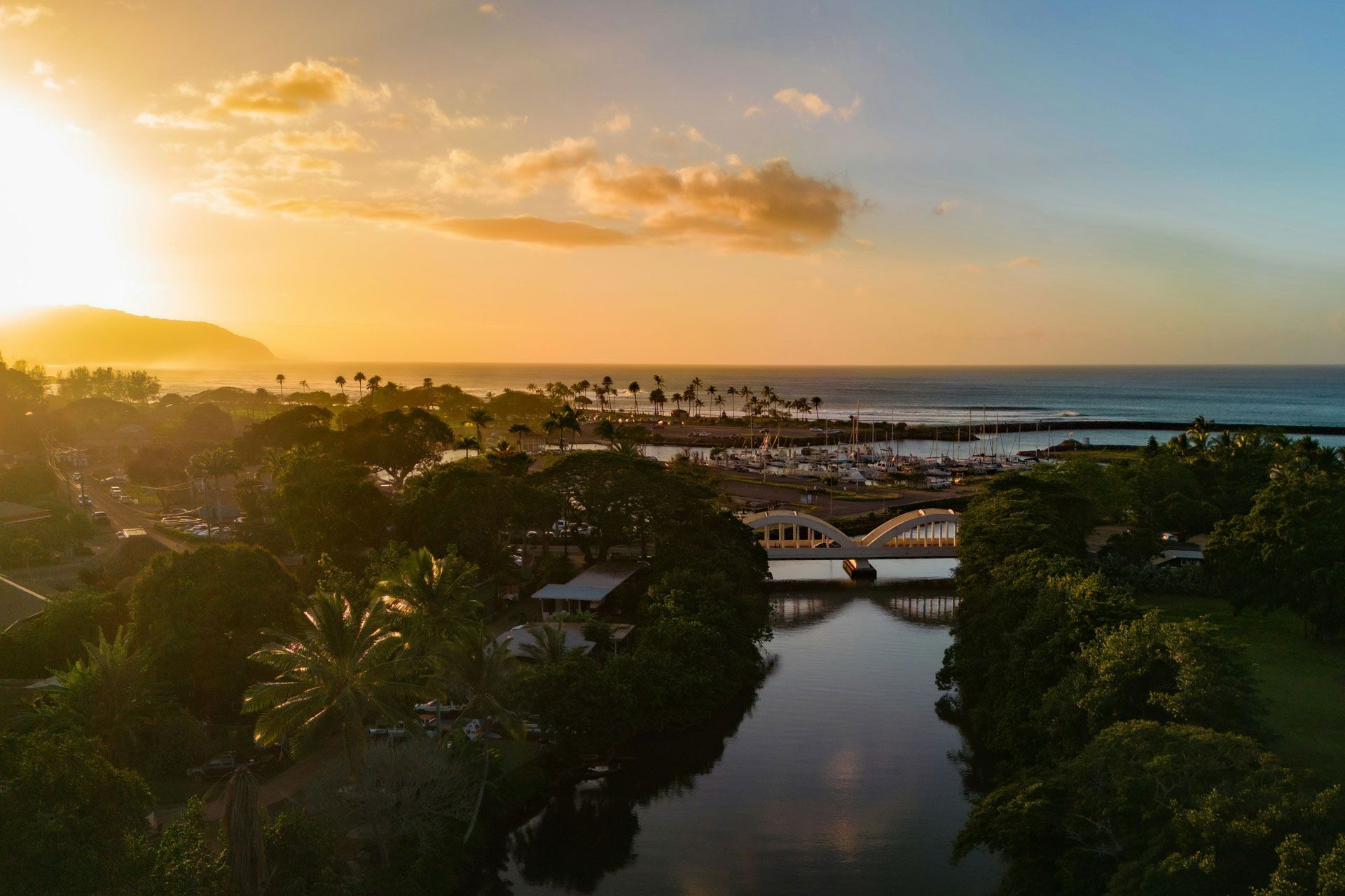 Historic Haleiwa Town On The North Shore Of Oahu