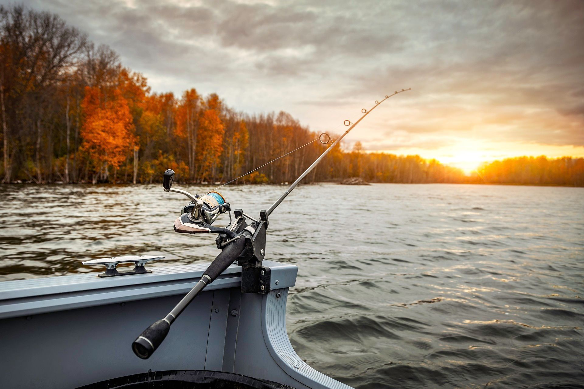 Salmon Fishing Trips - Fishing For Salmon From A Boat At Cook Inlet