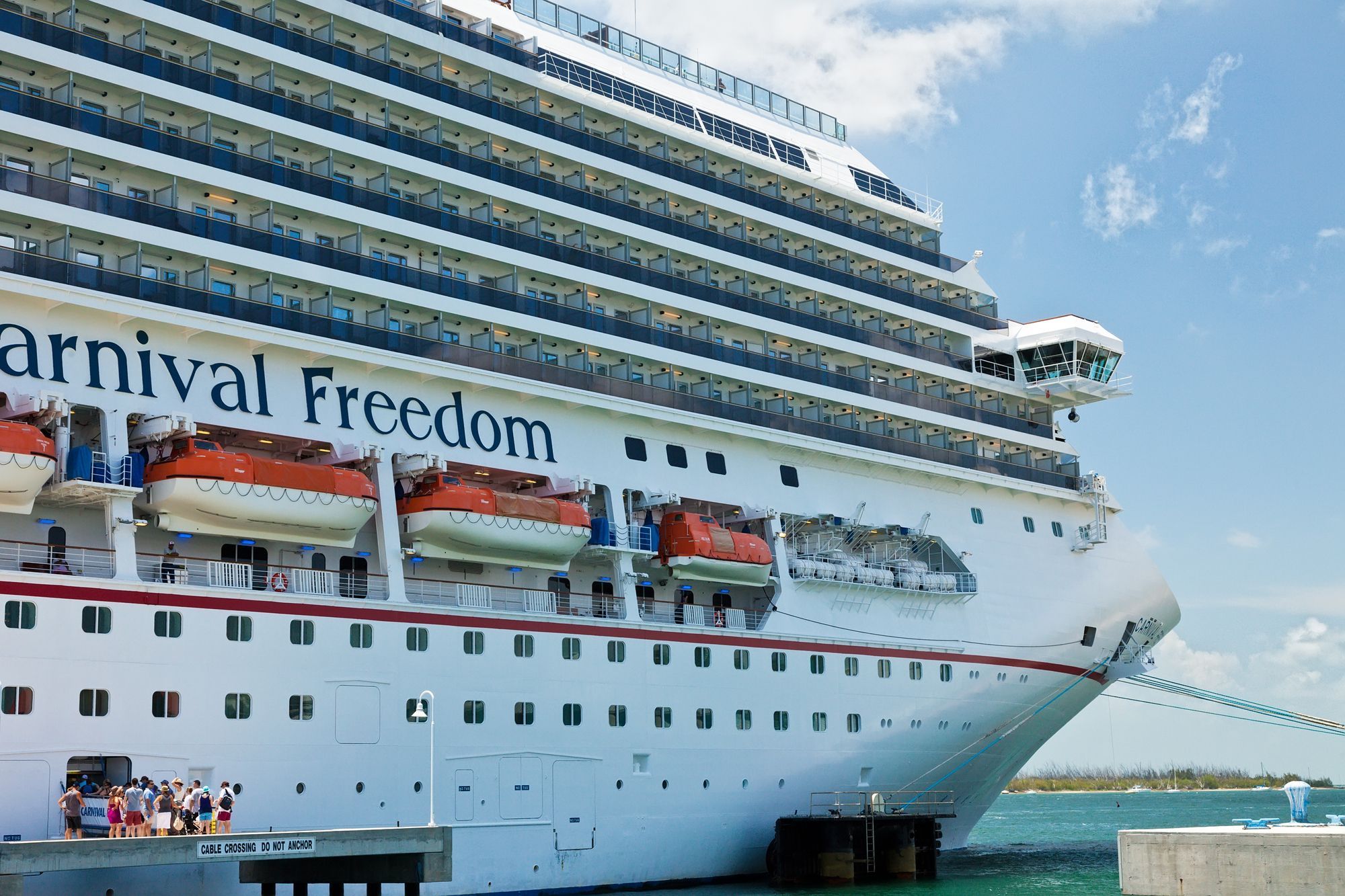 Carnival Freedom Cruise Ship In Key West