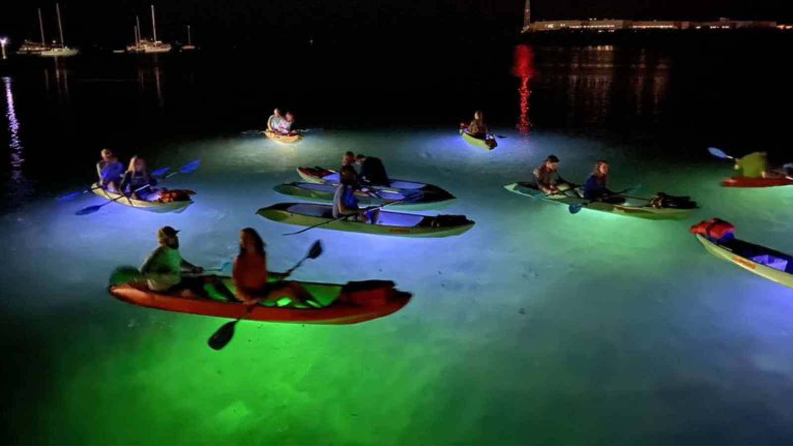 bachelor party nigh kayak