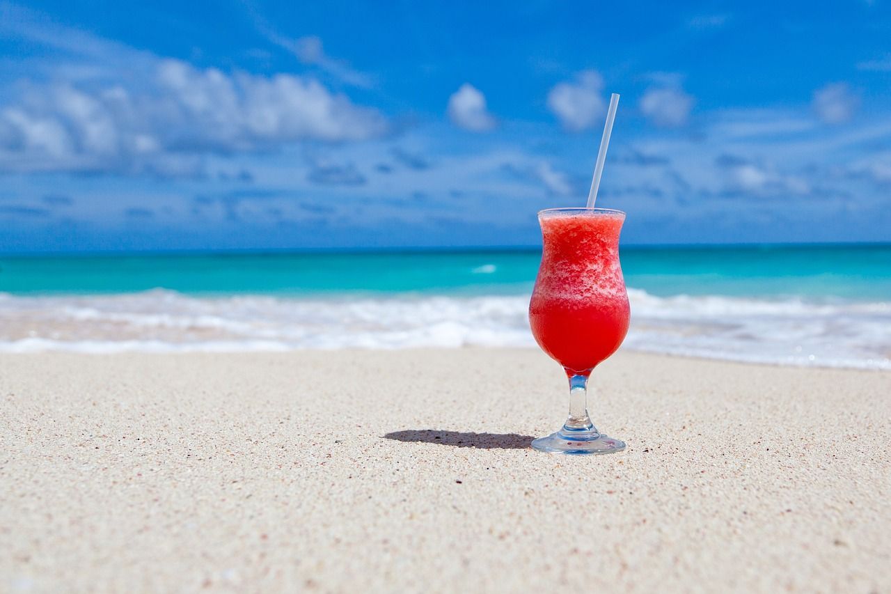 Cocktail On The Key West Beach