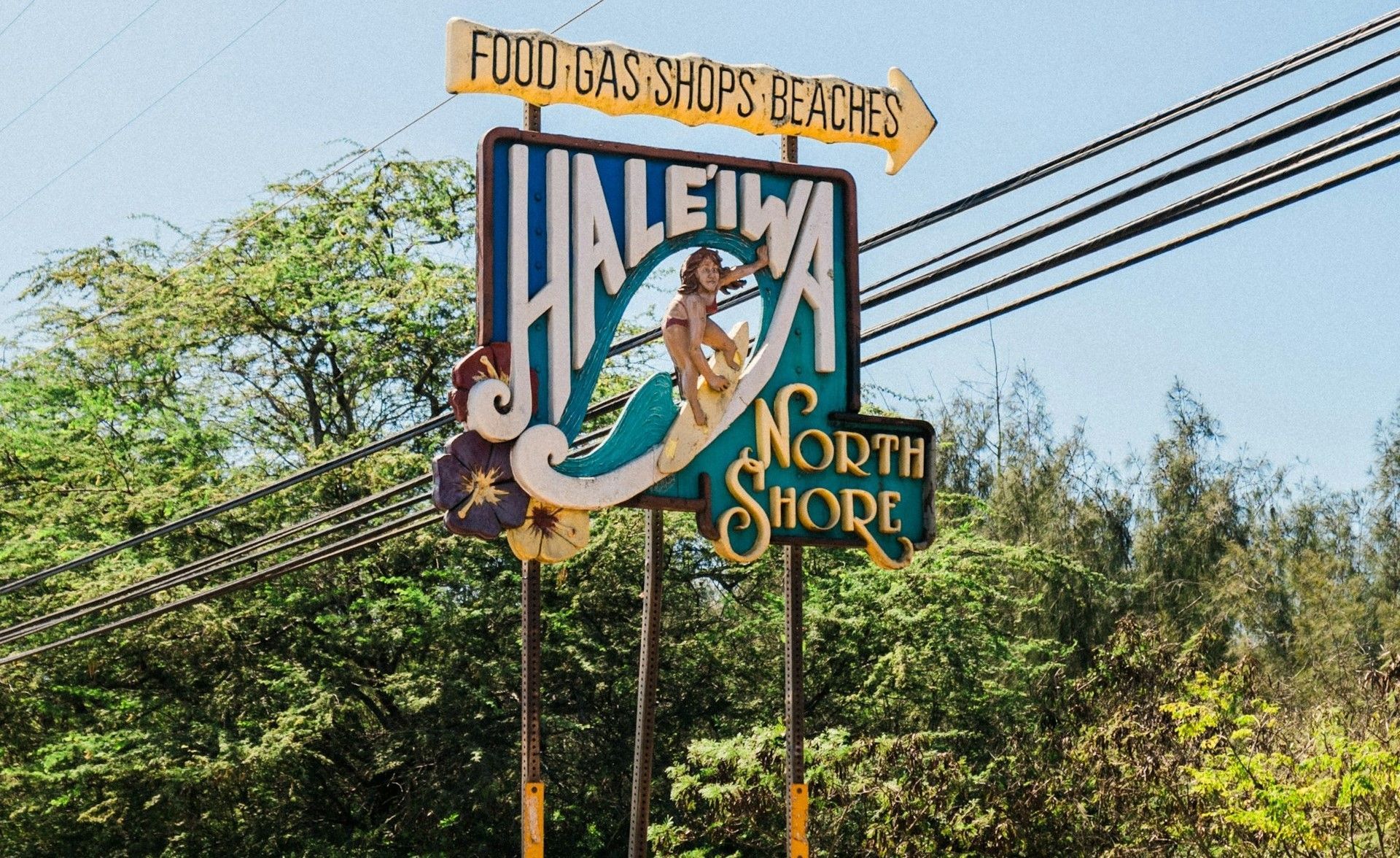 Historic Haleiwa Town on the North Shore Of Oahu