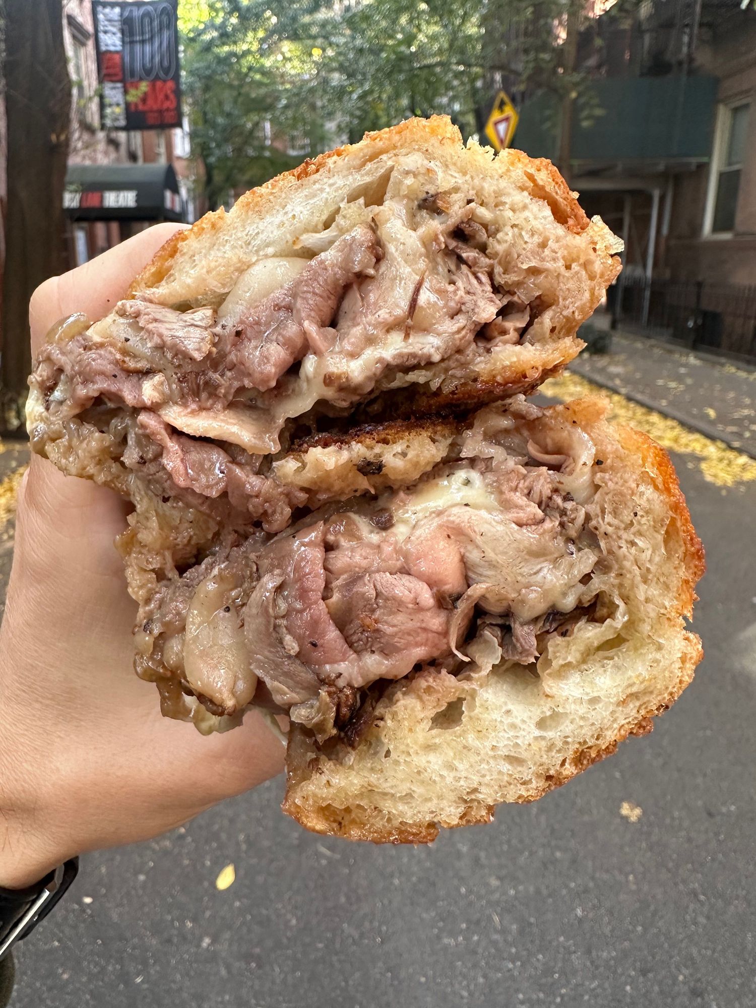 L'Industrie sirloin steak sandwich