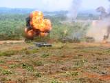 Gambar Sampul Kemunculan Tank Harimau Hitam di Latihan Tempur TNI