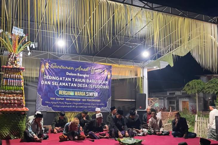 Merawat Tradisi, Merajut Kebersamaan: Santri Al-Hikam dan Warga Dusun Simpar Hidupkan Semangat Grebeg Suro