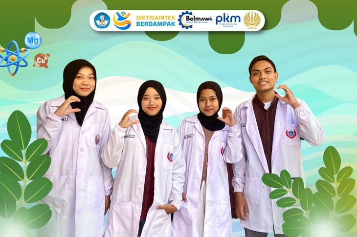 Kontribusi Tim PKM RE Mahasiswa Kimia FMIPA UNESA dalam Pengembangan Nanokomposit MgO/CuO-Moringa oleifera