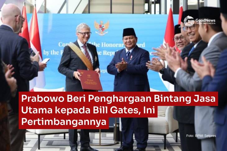 Prabowo Beri Penghargaan Bintang Jasa Utama kepada Bill Gates, Ini Pertimbangannya