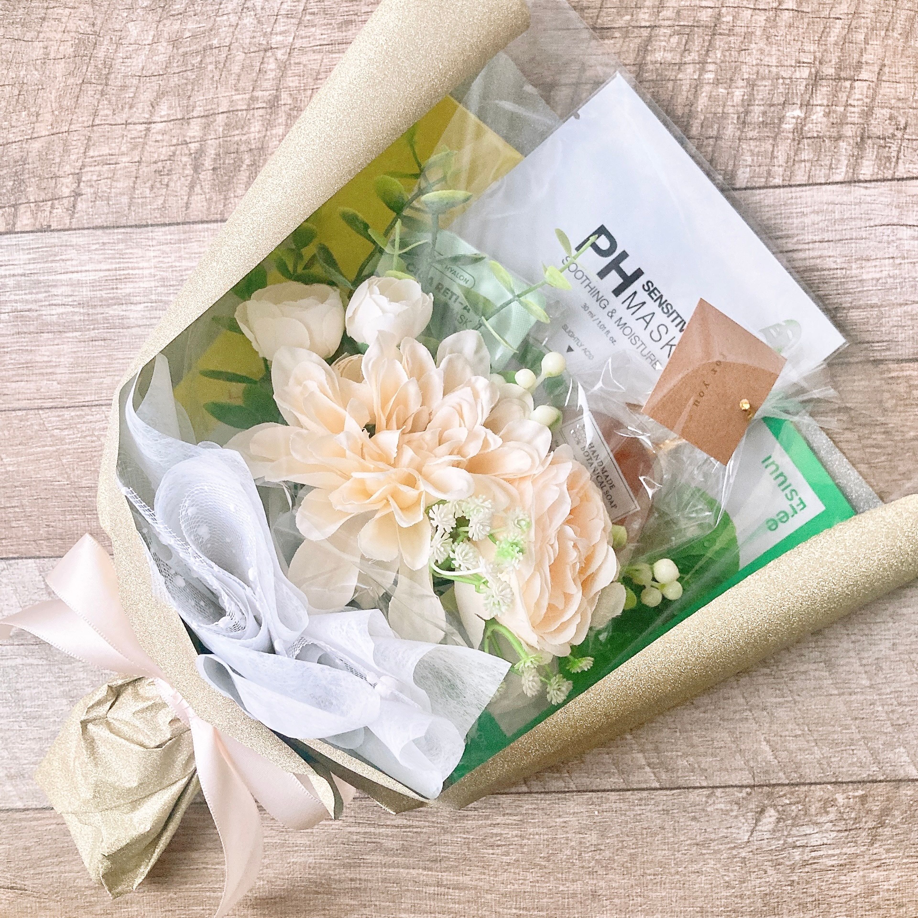 4400円ブーケ 過去作一例・サイズ感・ラッピングイメージ ※基本ラッピングはお任せとなります