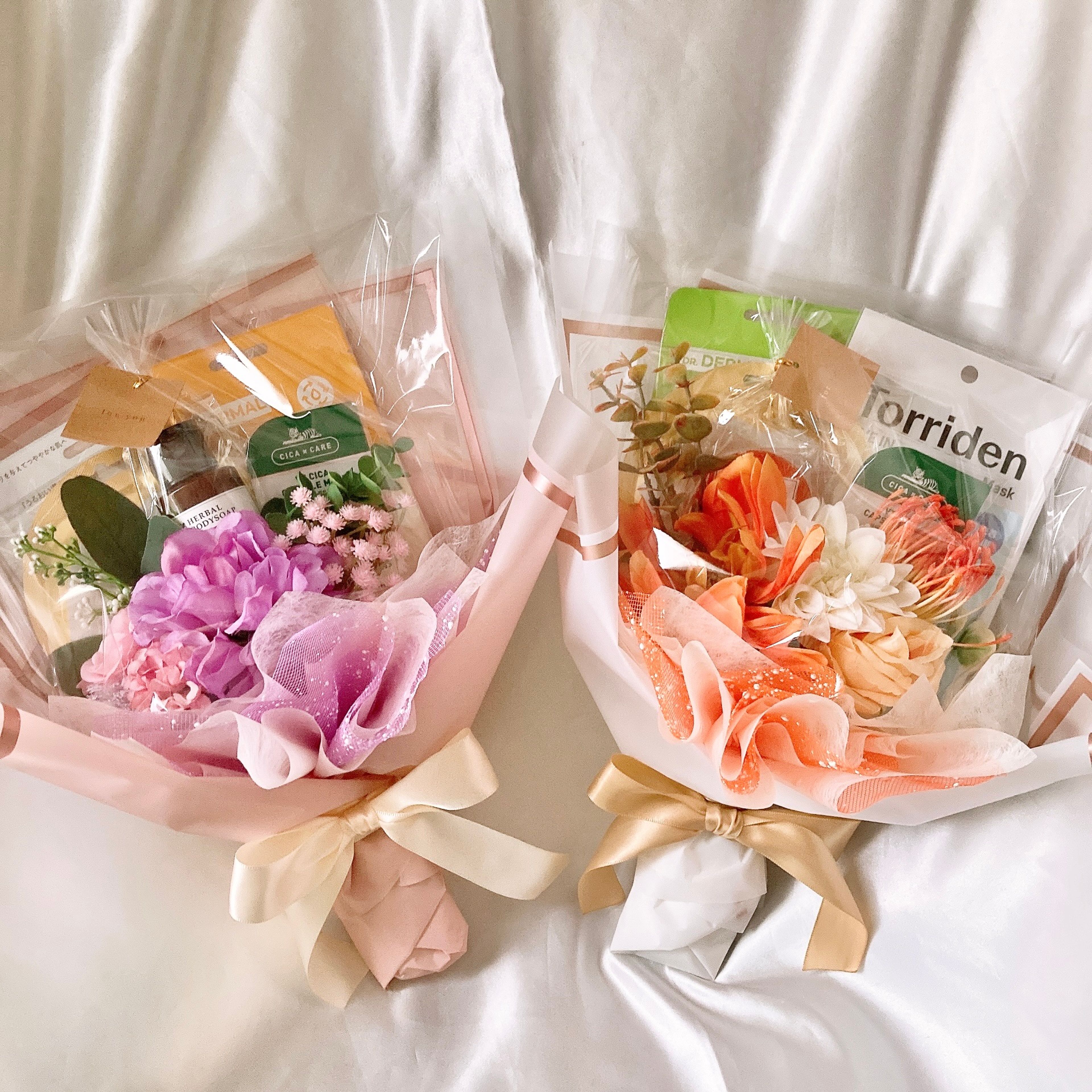 4400円ブーケ 過去作一例・サイズ感・ラッピングイメージ ※基本ラッピングはお任せとなります