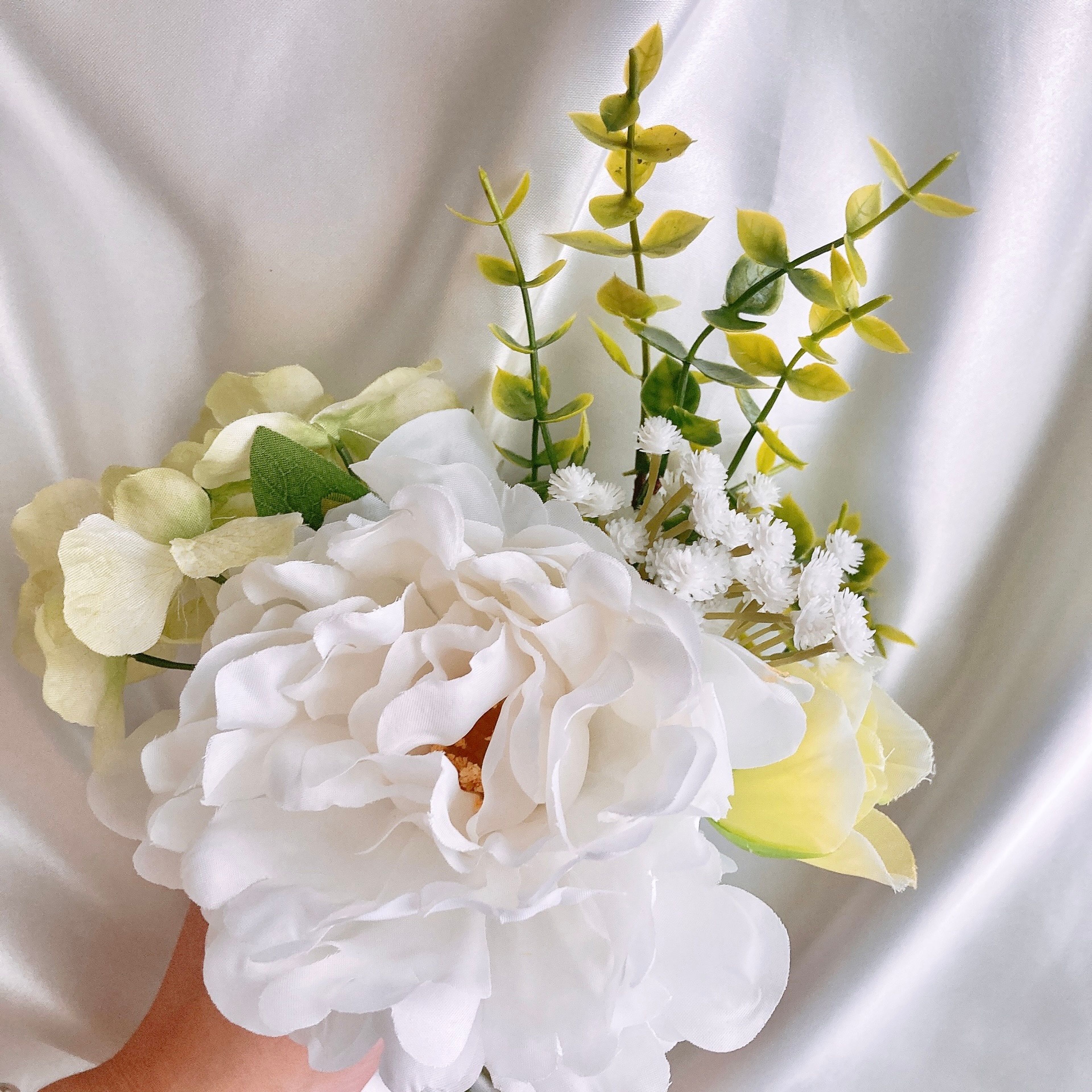 お花36【限定】 ホワイト×グリーン系