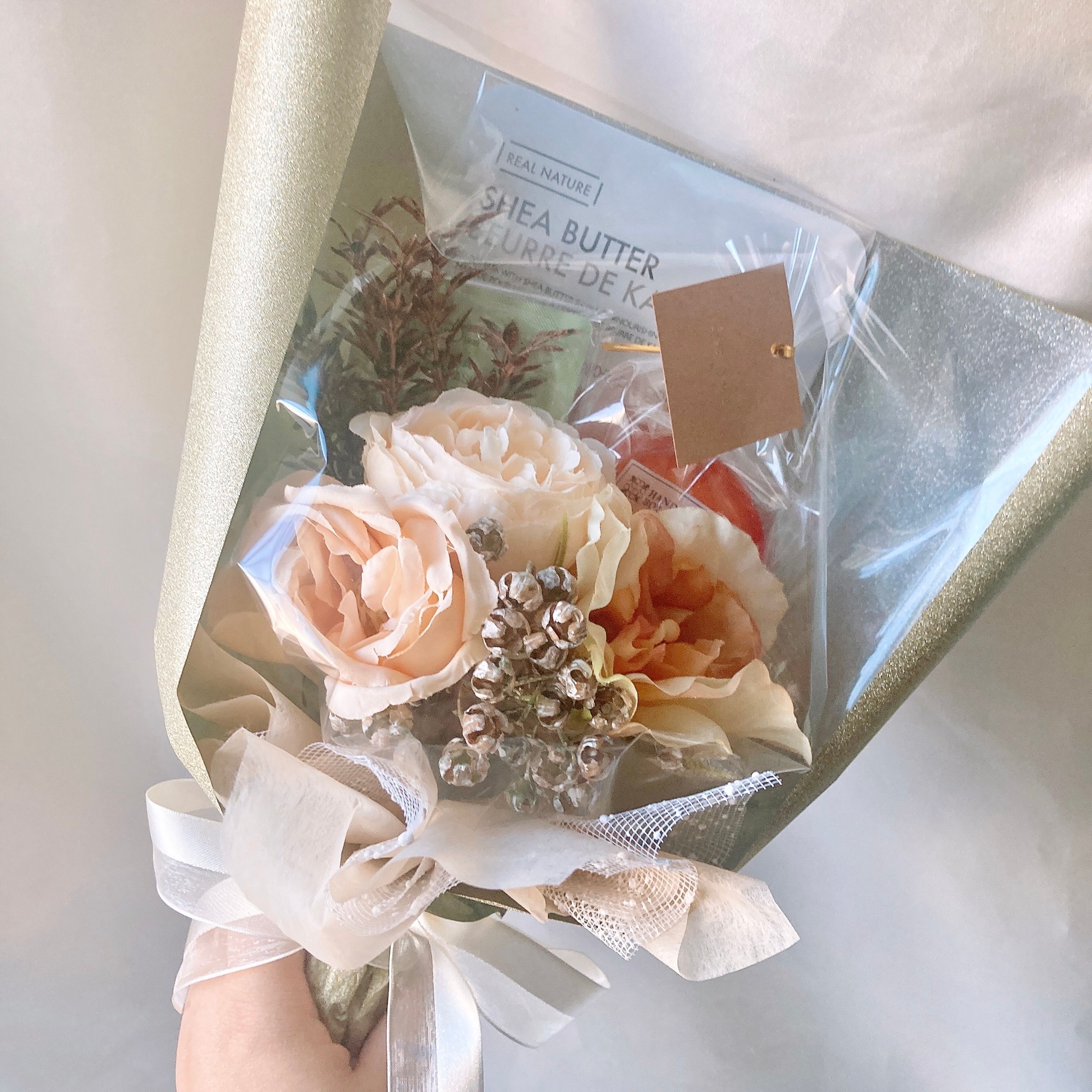 3300円ブーケ 過去作一例・サイズ感・ラッピングイメージ ※基本ラッピングはお任せとなります