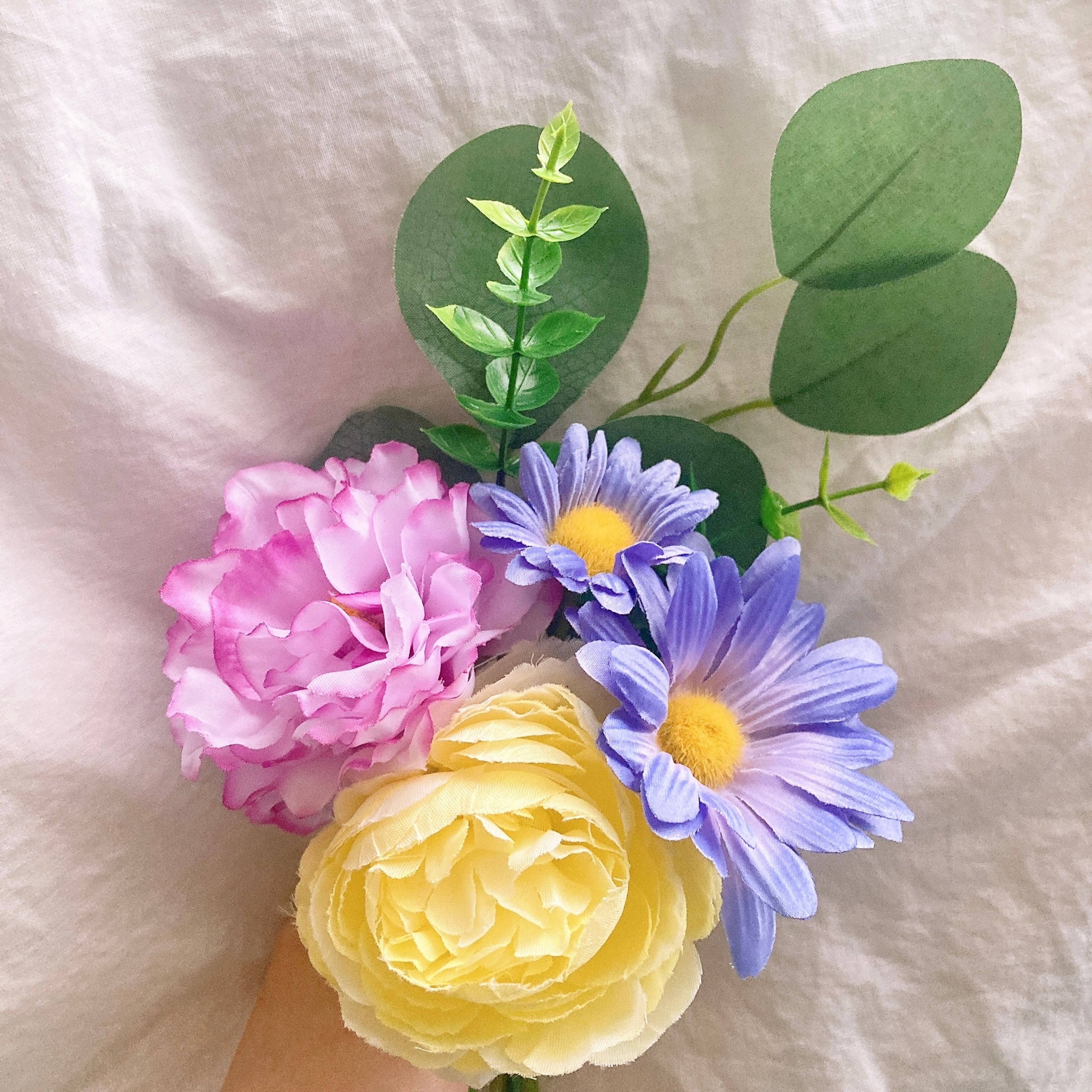 お花38【限定】ラベンダー× ピンクラベンダー×イエローMIX