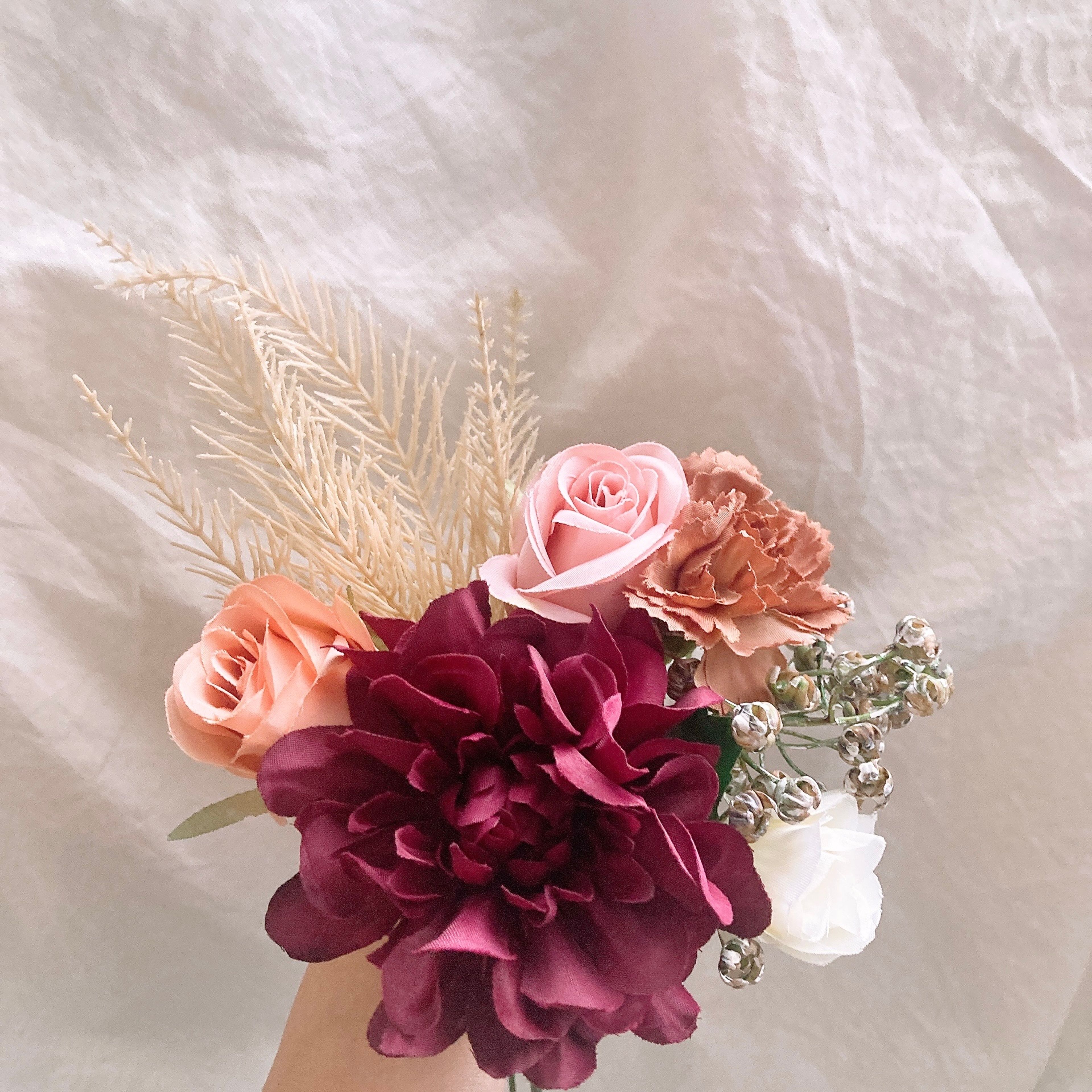 お花24【限定】ワイン×ピンクMIX