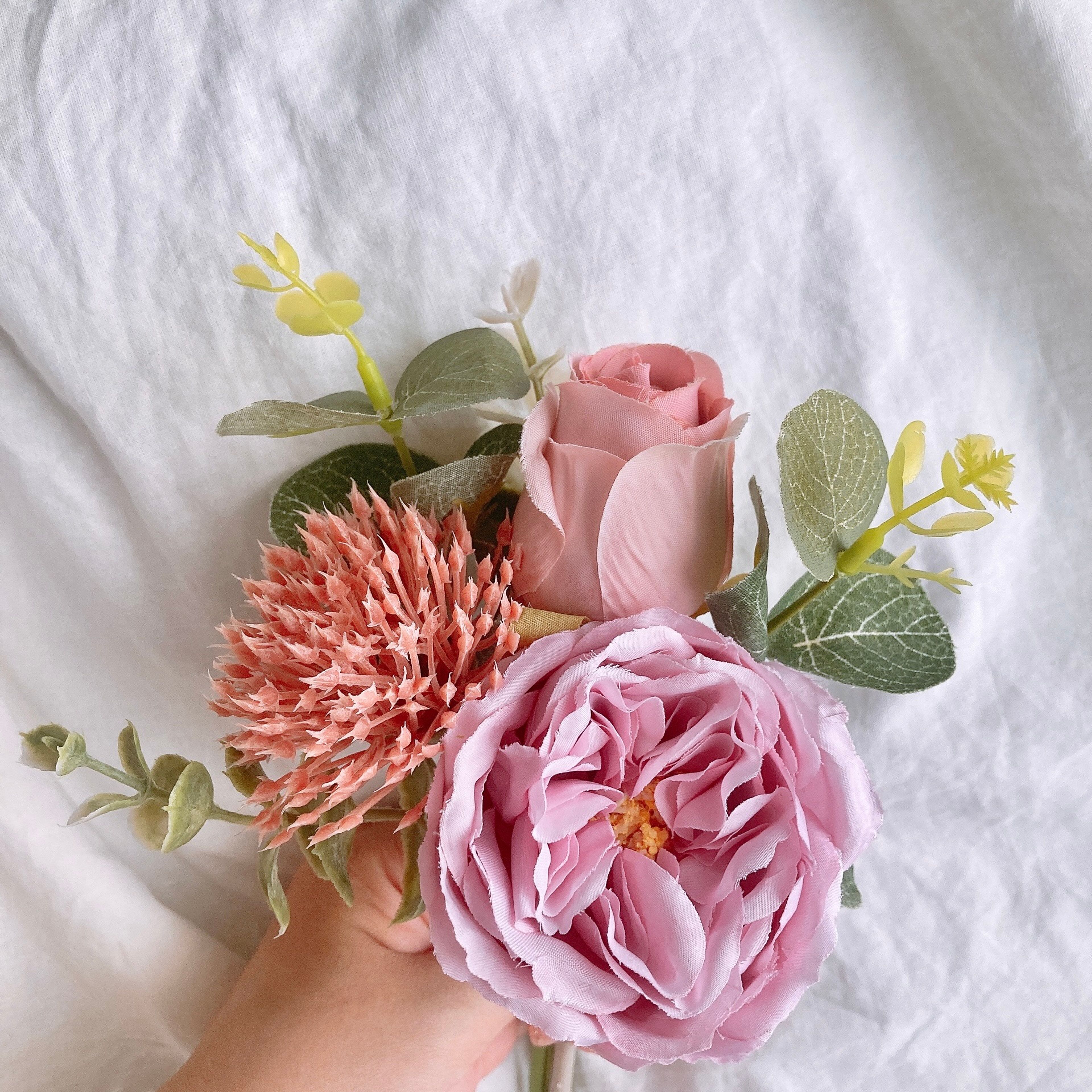 お花18 【限定】くすみピンク×ニュアンスピン