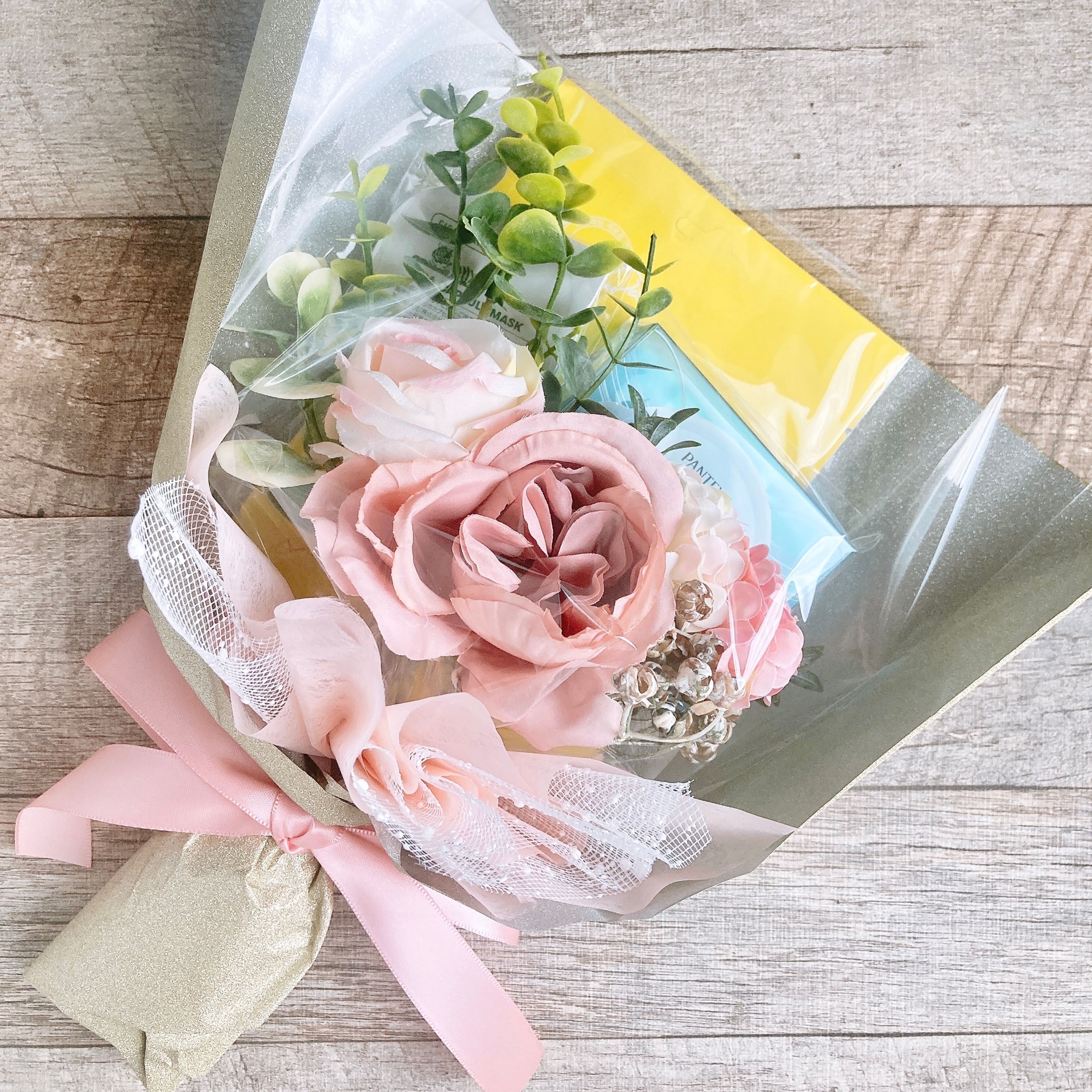 3300円ブーケ 過去作一例・サイズ感・ラッピングイメージ ※基本ラッピングはお任せとなります