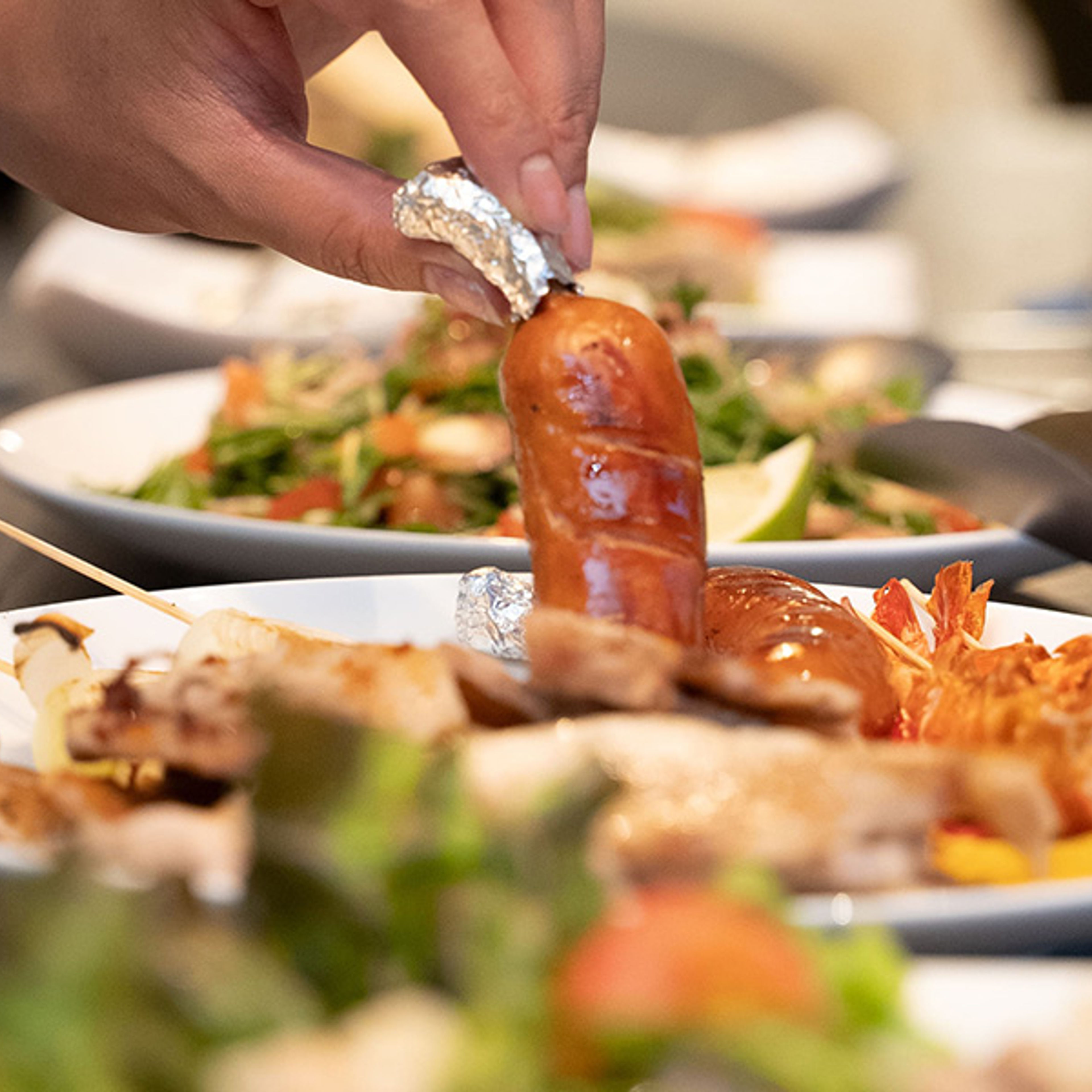 サムギョプサル+牛肉セット1人前