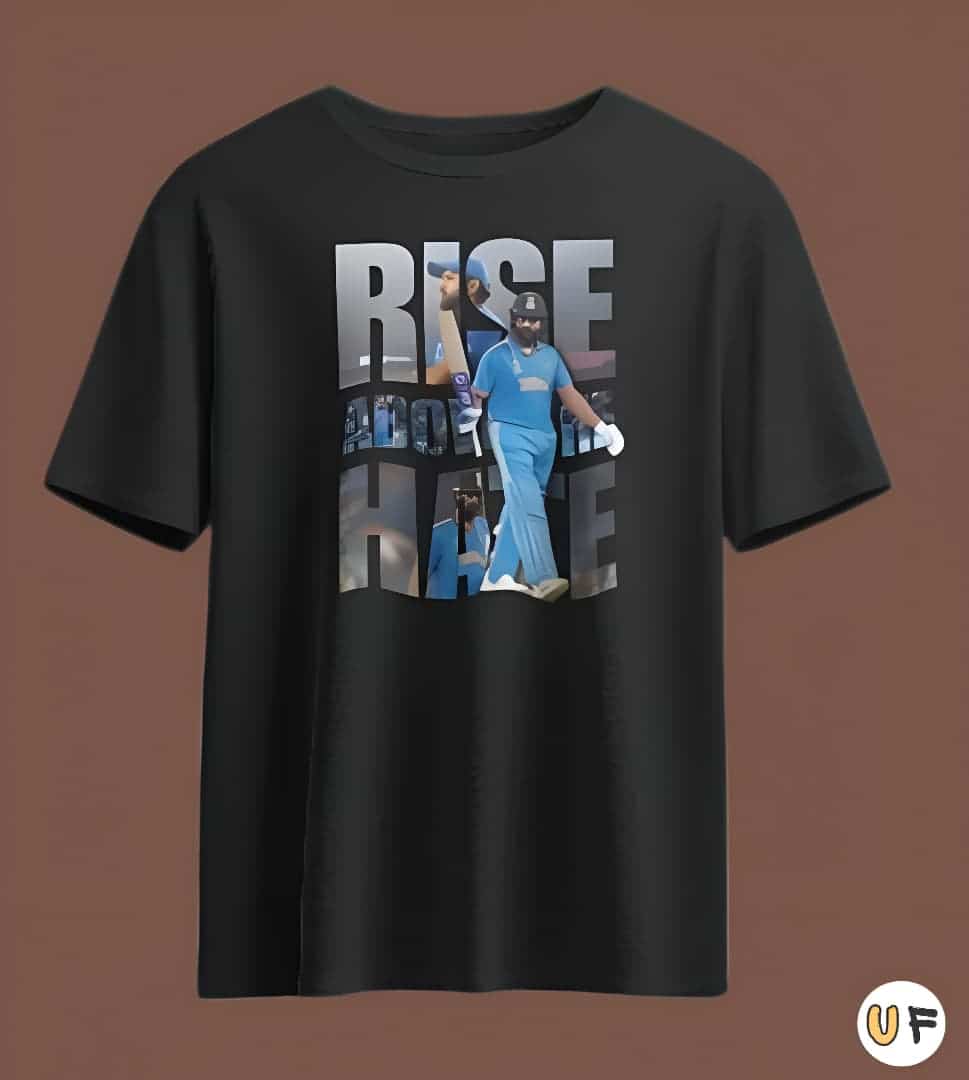 Rohit Sharma 'Rise N Hit' Cricket T-Shirt