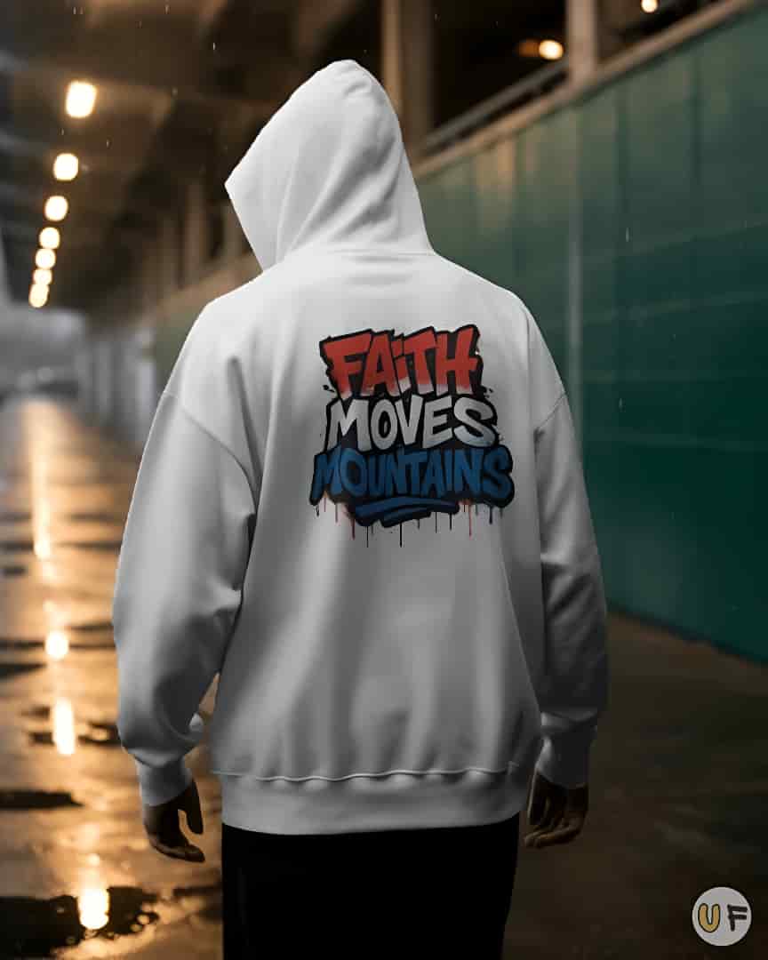 Faith Moves Mountains Backprint Hoodie